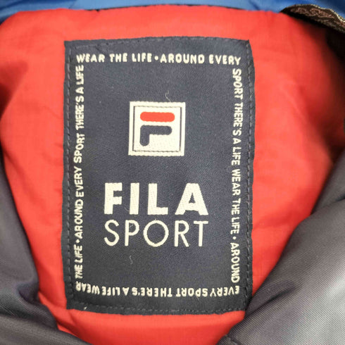 フィラスポーツ FILA SPORTS 中綿ナイロンリフレクターハーフジップジャケット メンズ